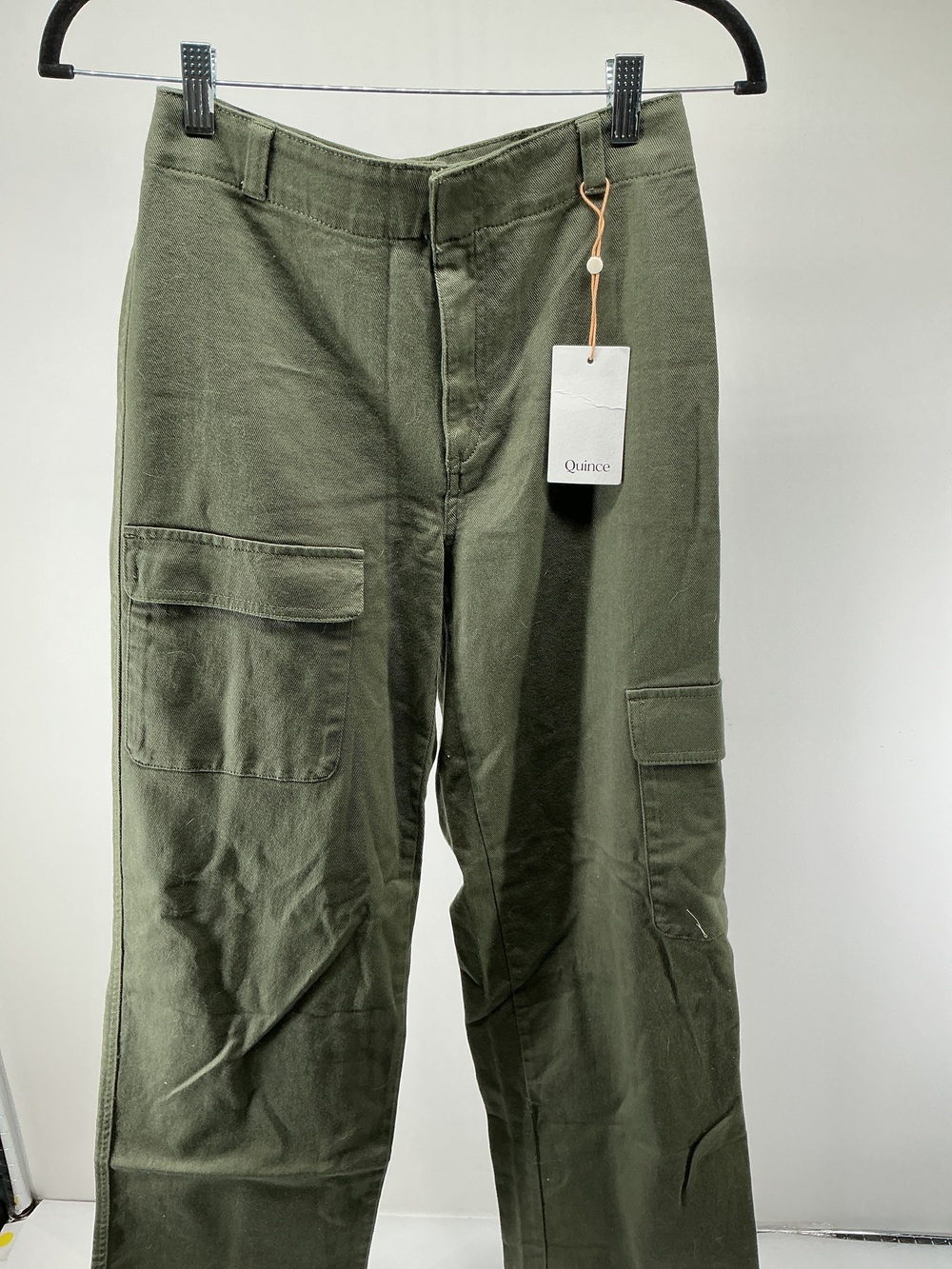 Organic Stretch Cotton Twill Cargo Pants